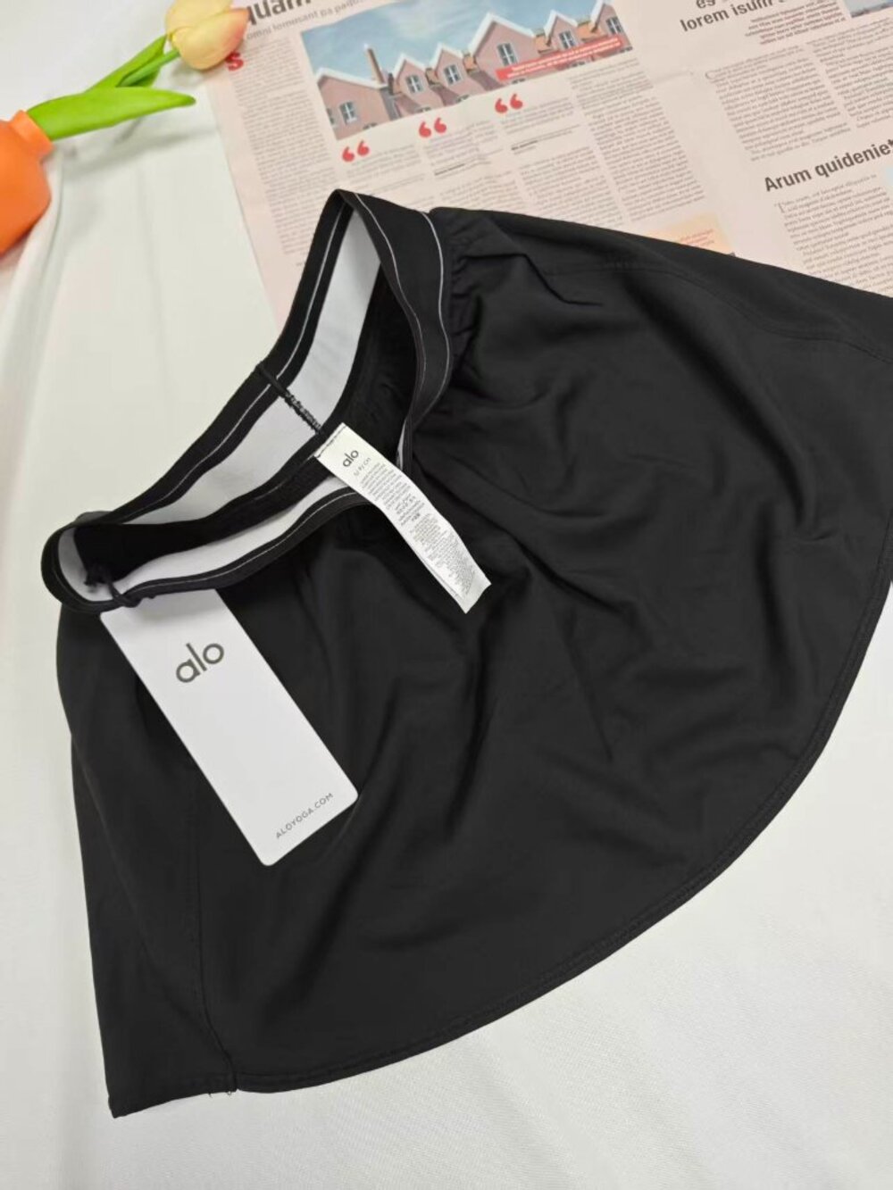 ALO Yoga Match Point Tennis Skirt Black NWT🧡😊Summer versatile short skirt - Picture 4 of 9